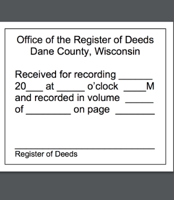 Office of the Register of Deeds Stamp